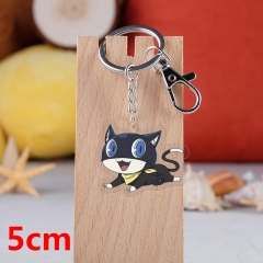 Persona 5 P5 MONA Game Pendant Key Ring Transparent Anime Acrylic Keychain