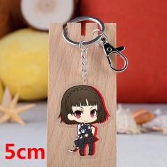 Persona 5 P5 Makoto Niijima Game Pendant Key Ring Transparent Anime Acrylic Keychain