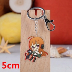 Persona 5 P5 Futaba Sakura Game Pendant Key Ring Transparent Anime Acrylic Keychain