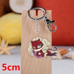 Persona 5 P5 Anne Takamaki Game Pendant Key Ring Transparent Anime Acrylic Keychain