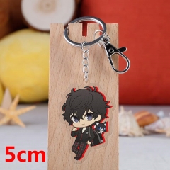 Persona 5 P5 Amamiya Ren Game Pendant Key Ring Transparent Anime Acrylic Keychain