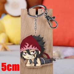 Shokugeki no Soma Kurokiba ryou Cartoon Pendant Key Ring Transparent Anime Acrylic Keychain