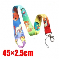 Pokemon Pikachu Cartoon Long Style Lanyard Anime Phone Strap