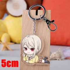 Shokugeki no Soma Nakiri Alice Cartoon Pendant Key Ring Transparent Anime Acrylic Keychain