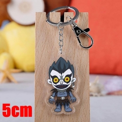 Death Note Ryuk Cartoon Pendant Key Ring Transparent Anime Acrylic Keychain