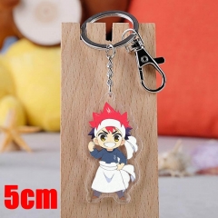Shokugeki no Soma Yukihira soma Cartoon Pendant Key Ring Transparent Anime Acrylic Keychain