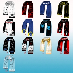 13 Different Styles Cosplay Cartoon For Winter Anime Scarf