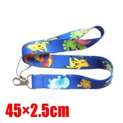 Pokemon Pikachu Cartoon Long Style Lanyard Anime Phone Strap