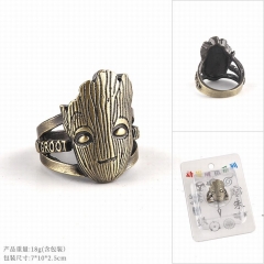 银河护卫队 树人格鲁特 镂空卡装戒指