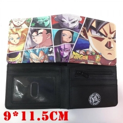 Dragon Ball Super Colorful Cosplay Cartoon Wallets PU Leather Coin Purse Bifold Anime Wallet