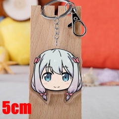 Eromanga Sensei Izumi Sagiri Cartoon Pendant Key Ring Transparent Anime Acrylic Keychain