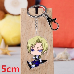 Code Geass Schneizel El Britannia Cartoon Pendant Key Ring Transparent Anime Acrylic Keychain