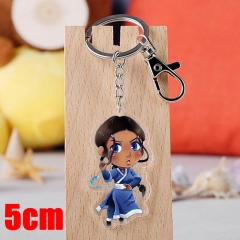 Avatar: The Last Airbender Katara Cartoon Pendant Key Ring Transparent Anime Acrylic Keychain