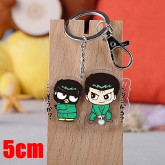 Yu Yu Hakusho Urameshi Yuusuke Cartoon Pendant Key Ring Transparent Anime Acrylic Keychain