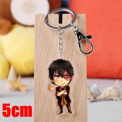 Avatar: The Last Airbender PrinceZuko Cartoon Pendant Key Ring Transparent Anime Acrylic Keychain