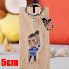 Avatar: The Last Airbender Sokka Cartoon Pendant Key Ring Transparent Anime Acrylic Keychain