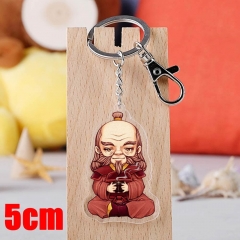 Avatar: The Last Airbender Iroh Cartoon Pendant Key Ring Transparent Anime Acrylic Keychain