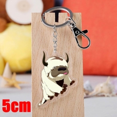 Avatar: The Last Airbender Appa Cartoon Pendant Key Ring Transparent Anime Acrylic Keychain