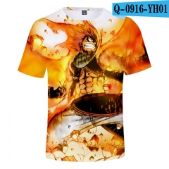 Fairy Tail Fashion 3D Tshirts Cartoon Short Summer T shirts