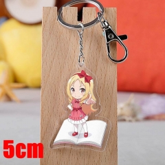 Eromanga Sensei Yamada Elf Cartoon Pendant Key Ring Transparent Anime Acrylic Keychain