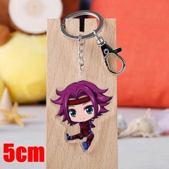 Code Geass Caren Hortensia Cartoon Pendant Key Ring Transparent Anime Acrylic Keychain