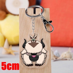 Avatar: The Last Airbender Appa Cartoon Pendant Key Ring Transparent Anime Acrylic Keychain