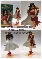 海贼王闪光魅力女帝披风圣诞礼服红色公仔手办