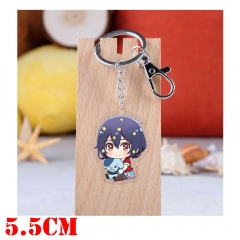 Zombie Land Saga Mizuno Ai Cartoon Pendant Key Ring Transparent Anime Acrylic Keychain
