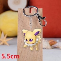 Pokemon Cartoon Pendant Key Ring Transparent Anime Acrylic Keychain