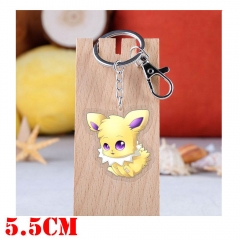 Pokemon Cartoon Pendant Key Ring Transparent Anime Acrylic Keychain
