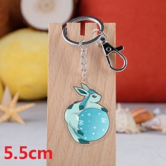 Pokemon Cartoon Pendant Key Ring Transparent Anime Acrylic Keychain