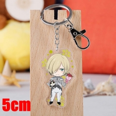 YURI!!! on ICE Anime Yuri Plisetsky Acrylic Keychain Cute Cartoon Pendant
