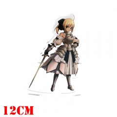 周边 12CM fate 白盔甲塞巴 亚克力人物立牌 摆件 五金模型