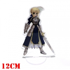 周边 12CM fate 白盔甲塞巴 亚克力人物立牌 摆件 五金模型