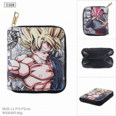Dragon Ball Z Cartoon Cosplay Coin Purse PU Leather Bifold Anime Zipper Short Wallet