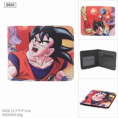 Dragon Ball Z Cartoon Cosplay Coin Purse PU Leather Bifold Anime Short Wallet