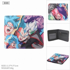Dragon Ball Z Cartoon Cosplay Coin Purse PU Leather Bifold Anime Short Wallet