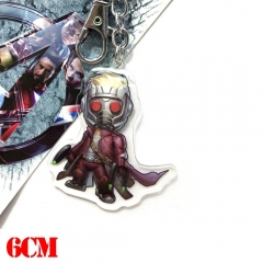 漫威银河护卫队亚克力钥匙扣 Marvel Comics Guardians of the Galaxy Movie Star-Lord Acrylic Keychain