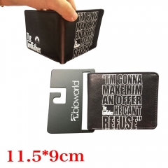 The Godfather Movie Coin Purse Wholesale PU Leather Anime Wallet