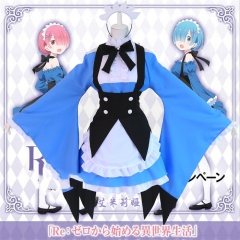 RE:从零开始 艾米莉娅联动新装cosplay服装动漫长袖女仆装 送发夹