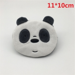 we bare bears咱们裸熊三只熊熊猫毛绒玩具卡通零钱包杂物收纳袋