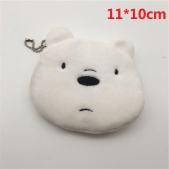 We Bare Bears IceBear Cartoon Coin Purse Kawaii Wholesale Anime Plush Wallet