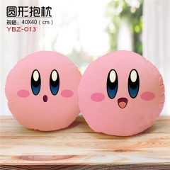 YBZ013-星之卡比 动漫细毛绒圆形抱枕