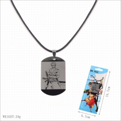 One Piece Anime Cartoon Black Necklace
