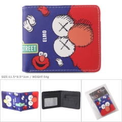 Sesame Street PU Leather Anime Cotton Short Wallet