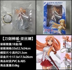 刀剑神域 亚丝娜 性感美少女 盒装手办摆件模型21.5CM 一箱18个