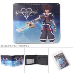 Kingdom Hearts PU Leather Anime Cotton Short Wallet
