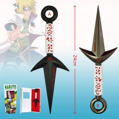 2色火影上忍苦无24cm盒装武器一把