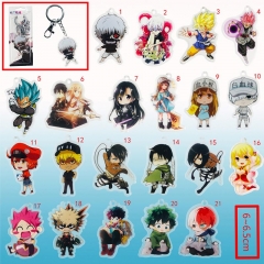 21 Designs Anime Acrylic Keychain