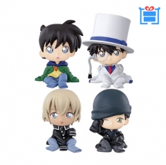 Detective Conan Cosplay Collection Toys Statue Anime PVC Figures (4pcs/set)